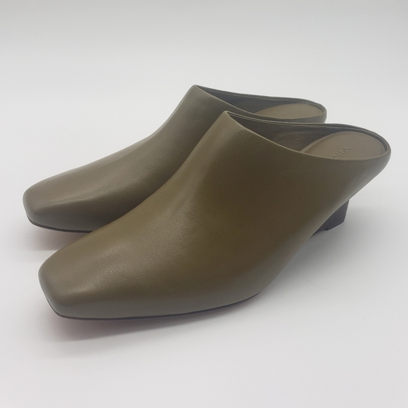 689- Vince Benita Women's Mules Genuine Leather Size 8.5 NWT - Picture 2 of 10